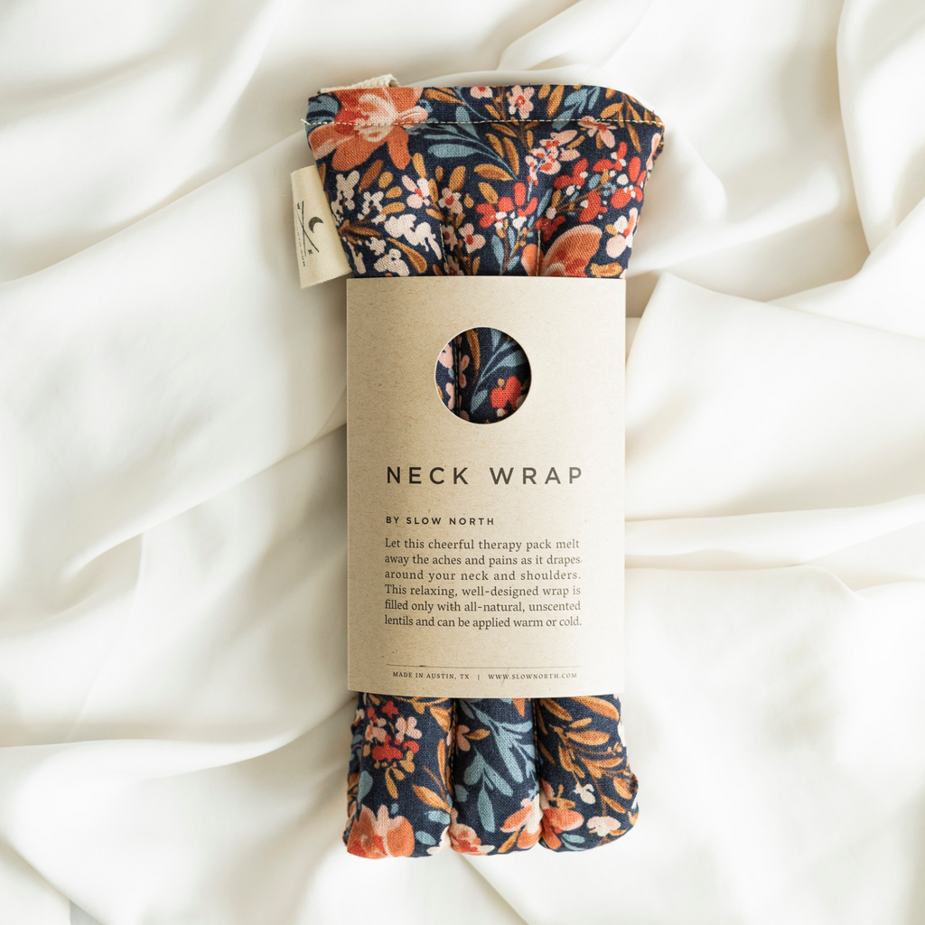 Eye Mask + Neck Wrap Bundle - Pom Blossom